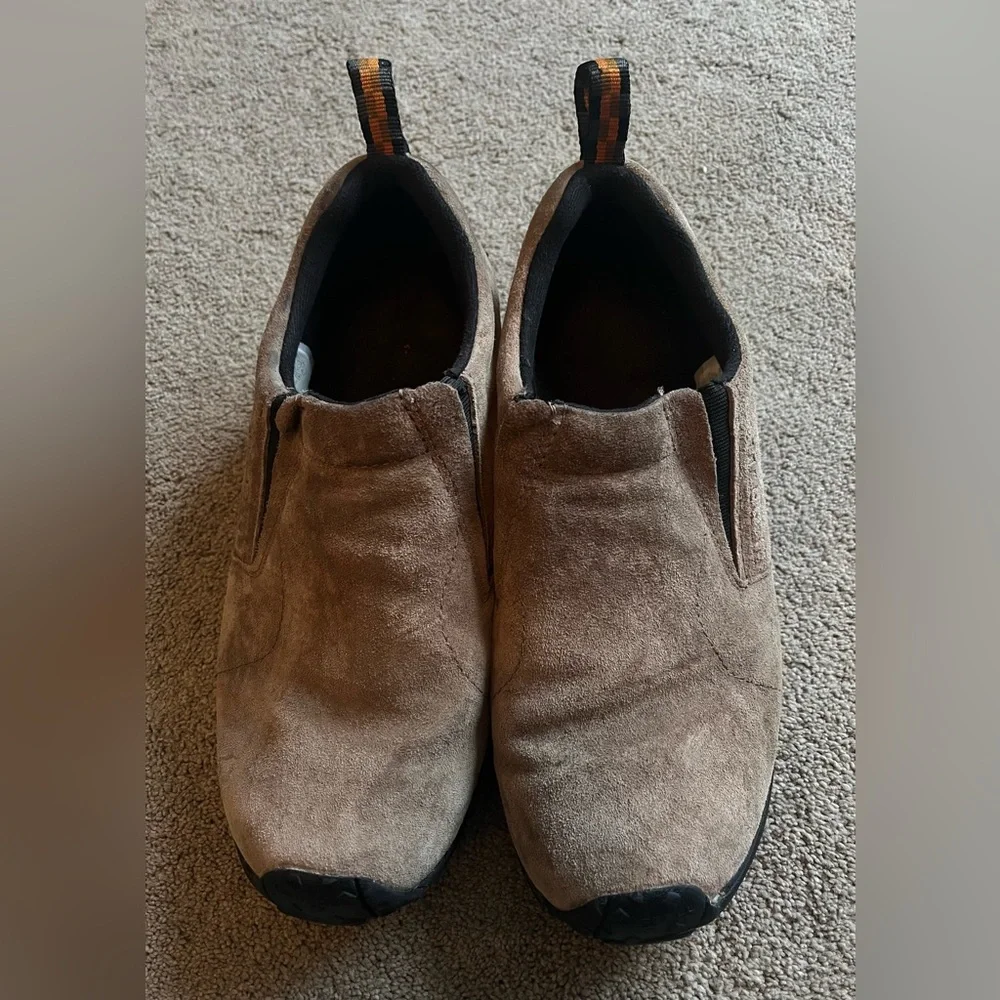 Merrell Jungle Moc Men’s size 9.5 Wide Tan (Gunsmoke) Slip-On Shoes - Picture 3 of 11